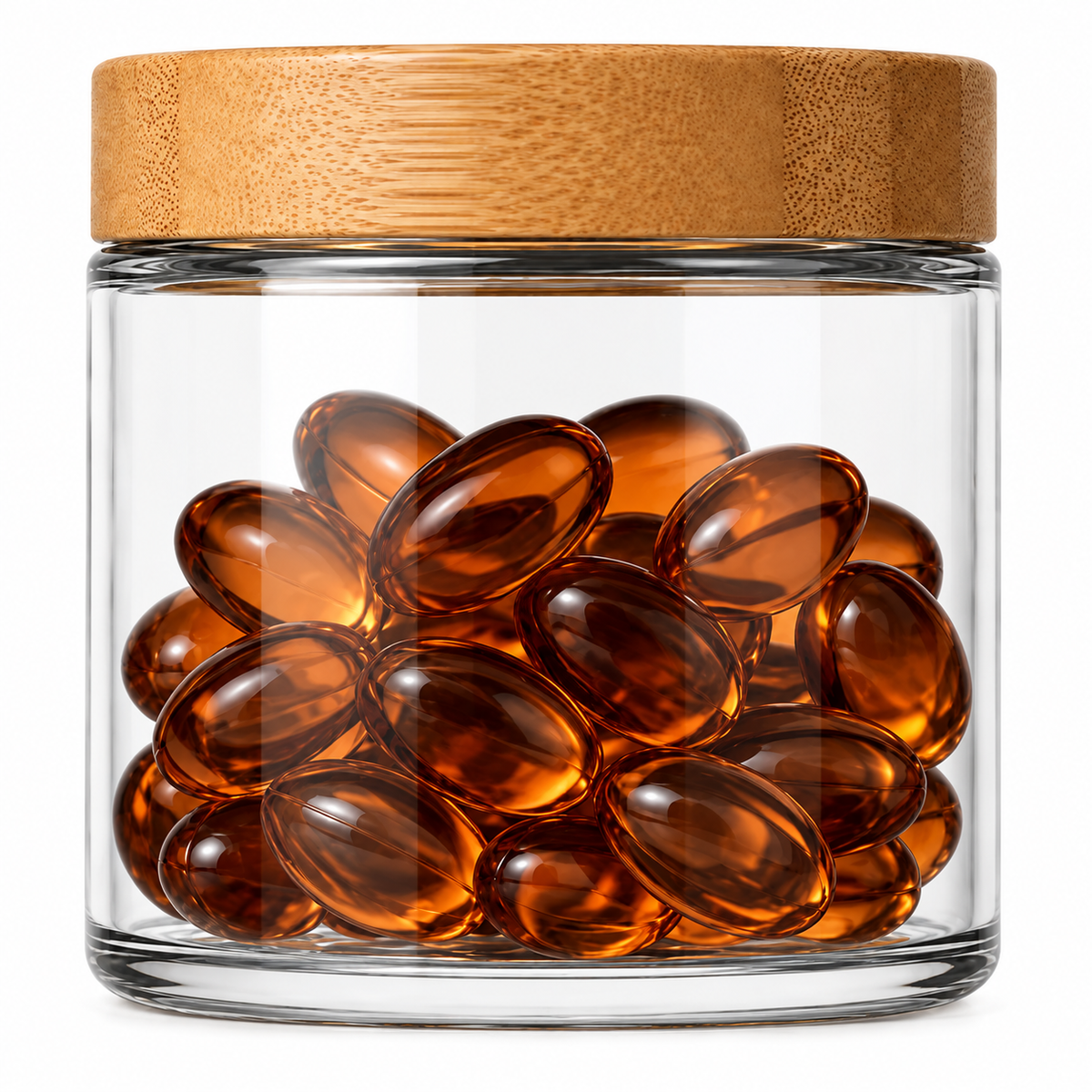 Bamboo Glass Jar