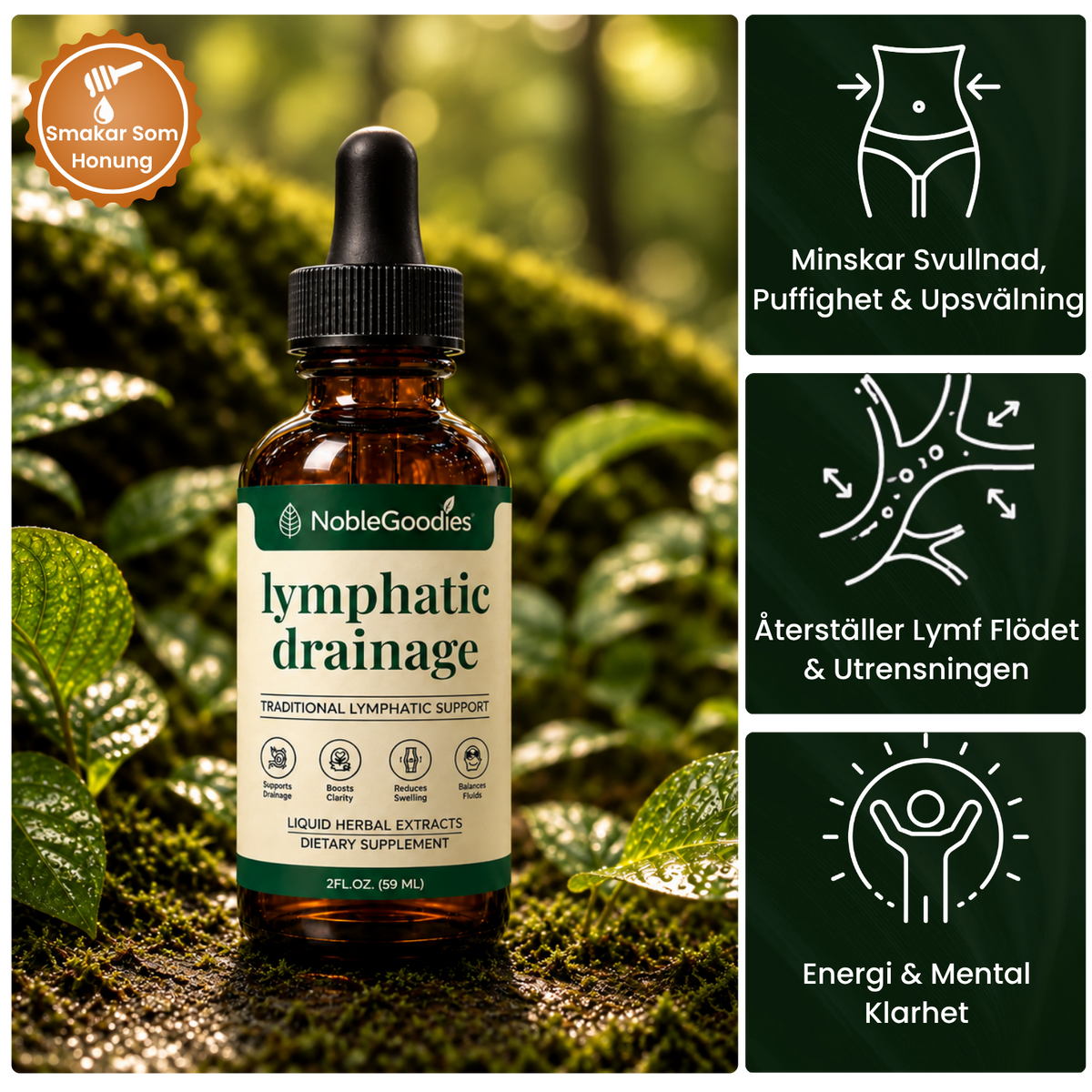 NobleGoodies® Lymfatisk Dränering Droppar