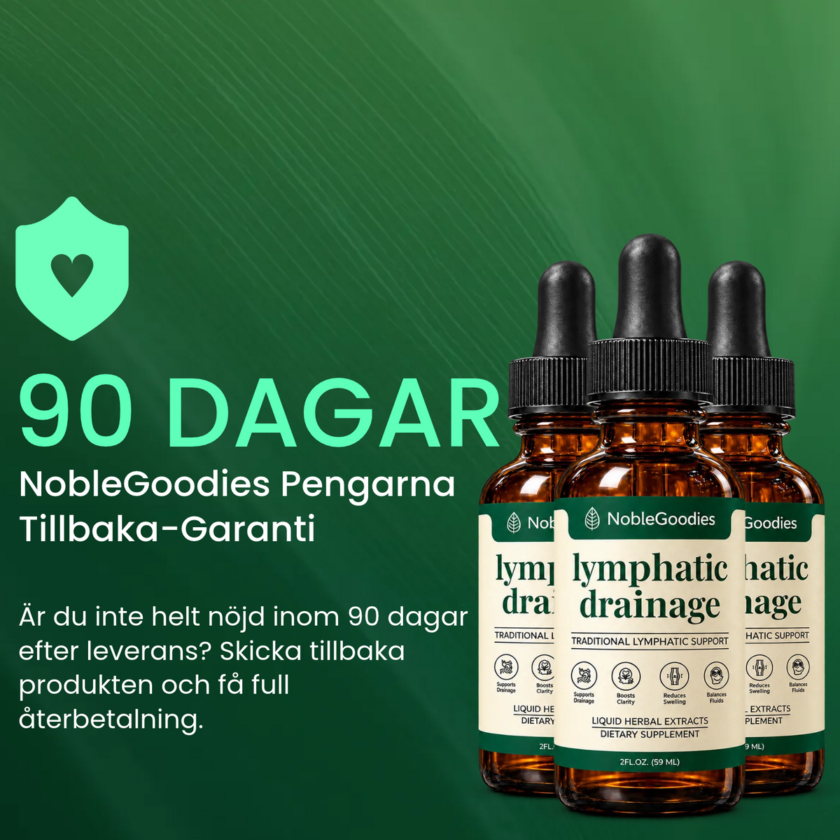 NobleGoodies® Lymfatisk Dränering Droppar