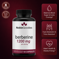NobleGoodies HCI Berberine 1200mg